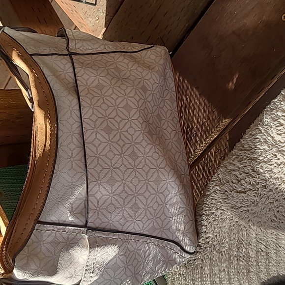 Rosetti Tan And Cream Faux Leather Shoulder Bag - Picture 4 of 10